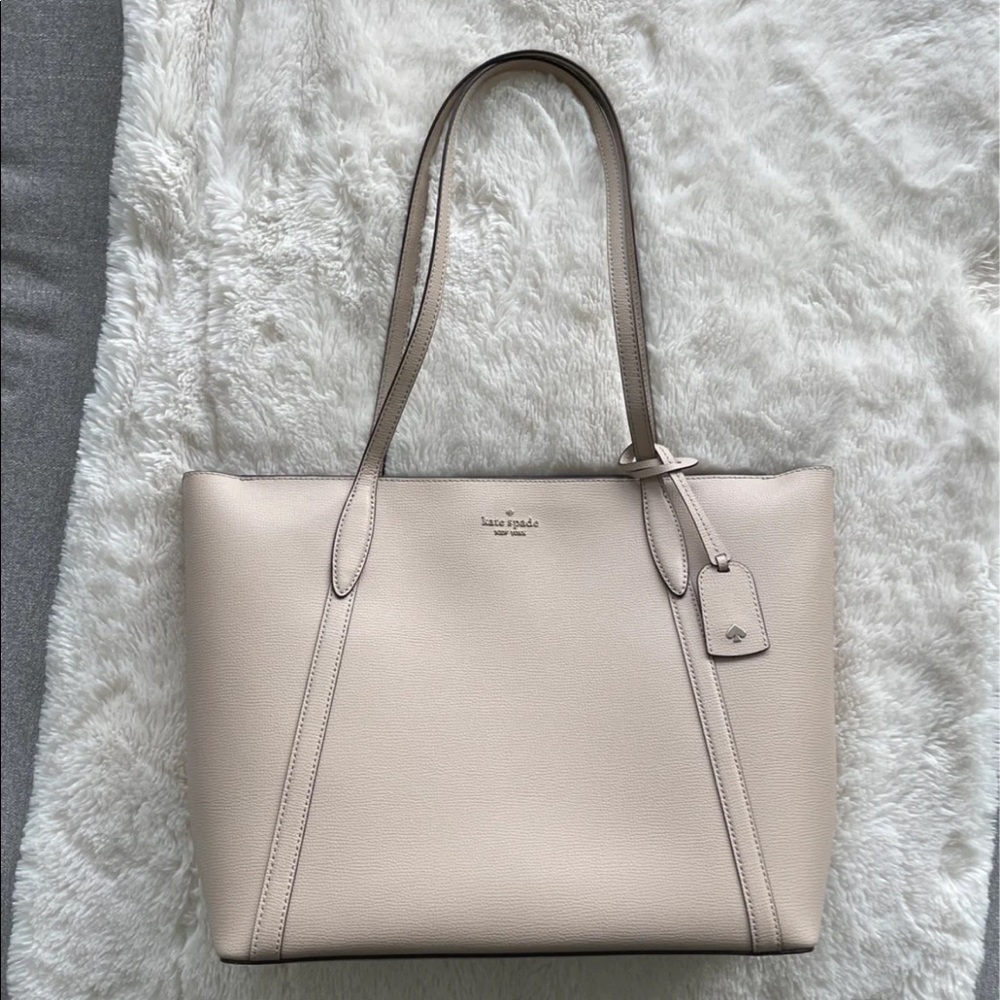 Kate spade cara large tote in nude color